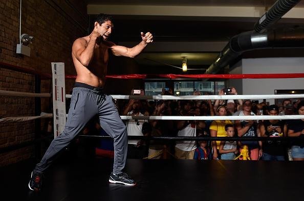 Imagens do treino aberto do UFC on Fox 20, em Chicago - Gilbert Melendez no aquecimento