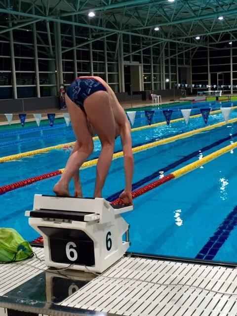 Nadadores britnicos treinam na piscina coberta do Centro de Treinamento da UFMG