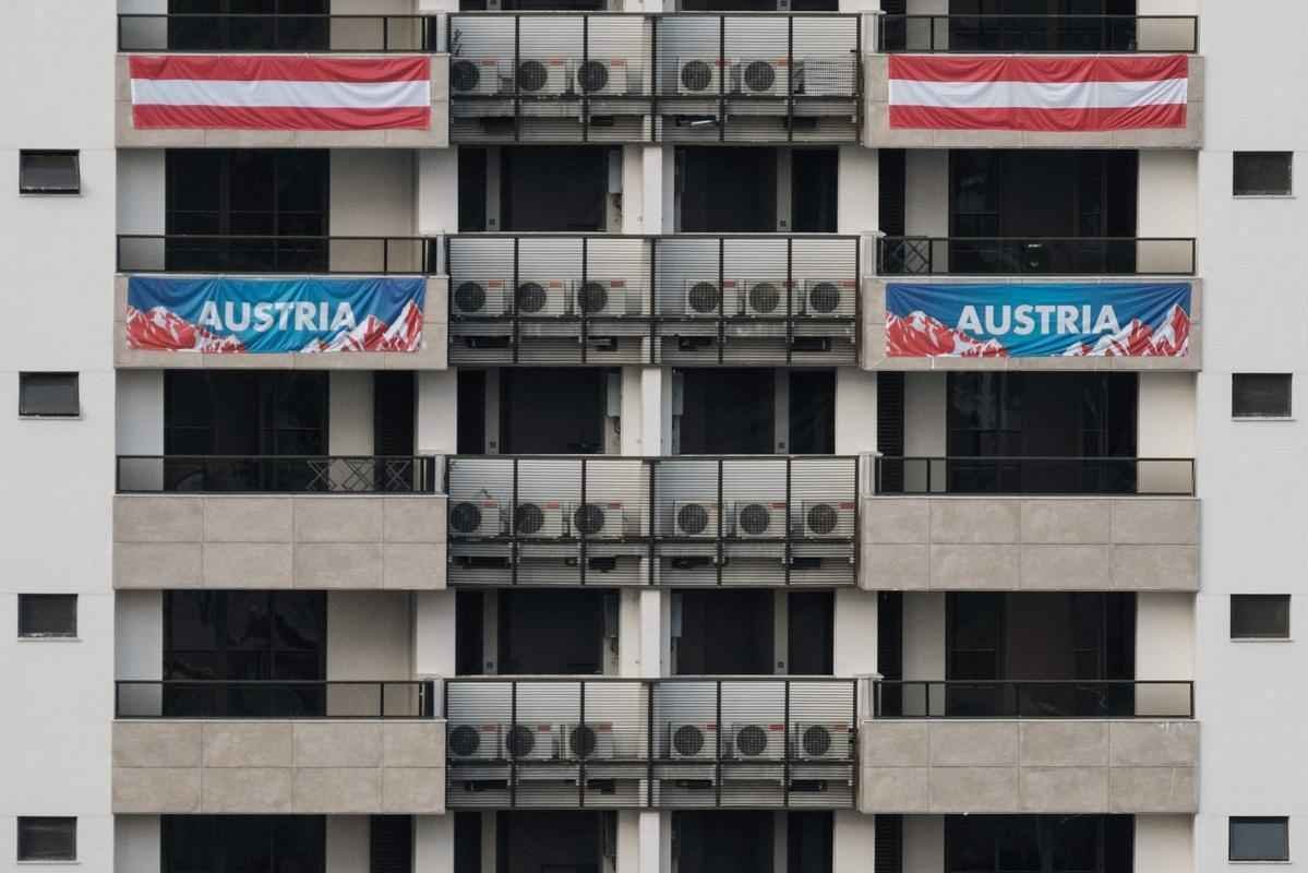 Prdio que ir hospedar a delegao da ustria