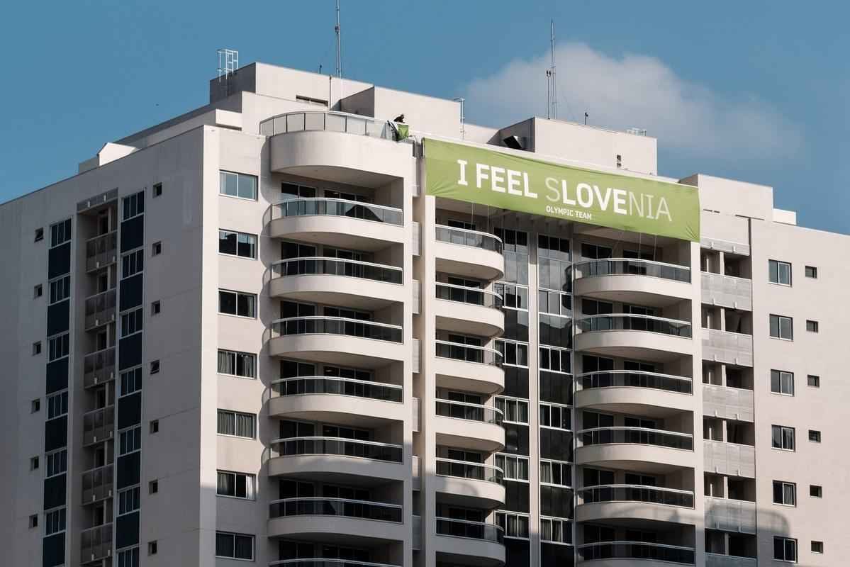 Prdio que ir hospedar a delegao da Eslovnia