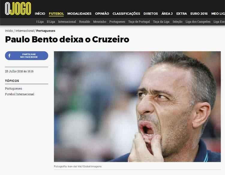 Demisso de Paulo Bento foi destaque na capa dos portais dos principais veculos de comunicao