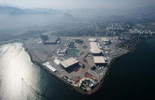 Rio de Janeiro visto de cima a alguns dias dos Jogos 2016. Parque Olmpico do Barra