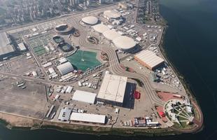 Rio de Janeiro visto de cima a alguns dias dos Jogos 2016. Parque Olmpico do Barra