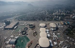 Rio de Janeiro visto de cima a alguns dias dos Jogos 2016. Parque Olmpico do Barra