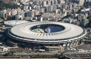 Rio de Janeiro visto de cima a alguns dias dos Jogos Olmpicos 2016. Maracan