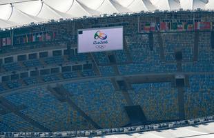 Rio de Janeiro visto de cima a alguns dias dos Jogos Olmpicos 2016. Maracan