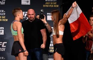 Pesagem do UFC 201, em Atlanta - Rose Namajunas 52,6kg x Karolina Kowalkiewicz 51,9kg 
