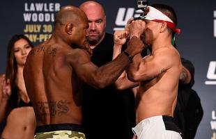Pesagem do UFC 201, em Atlanta - Wilson Reis 57,1kg x Hector Sandoval 57,1kg 