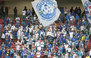Imagens da torcida do Cruzeiro no jogo contra o Internacional