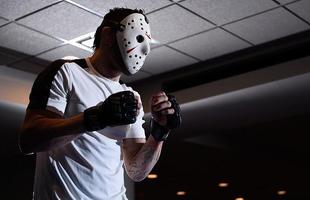 Treino aberto do UFC Fight Night 92, em Salt Lake City - Rony Jason e a famosa mscara 