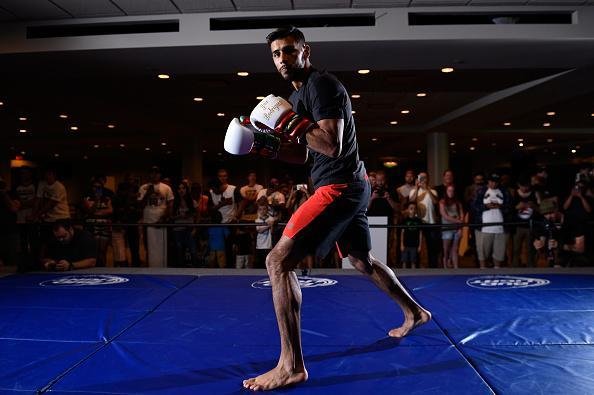 Treino aberto do UFC Fight Night 92, em Salt Lake City - Yair Rodriguez no aquecimento