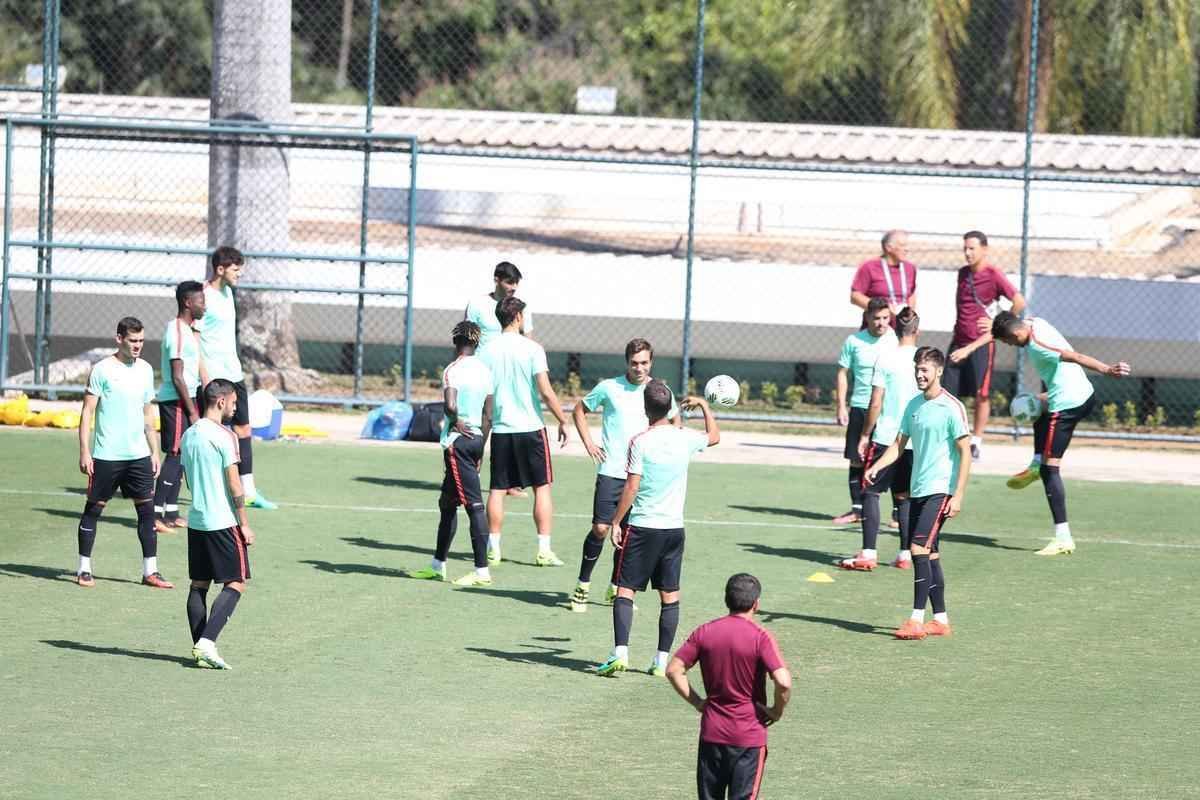 Treinamento da Sele��o Portuguesa, do t�cnico Rui Jorge, no SESC Venda Nova 