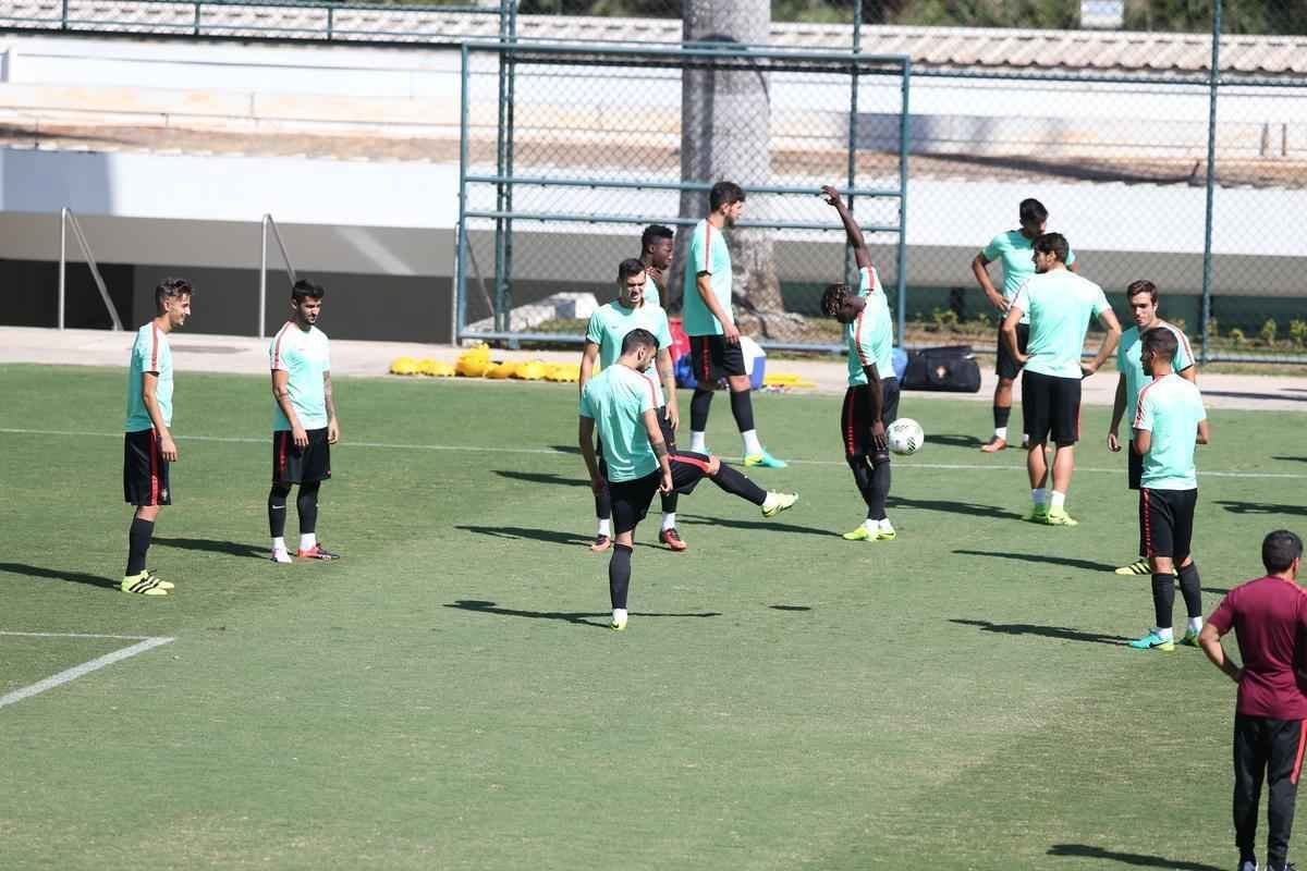 Treinamento da Sele��o Portuguesa, do t�cnico Rui Jorge, no SESC Venda Nova 