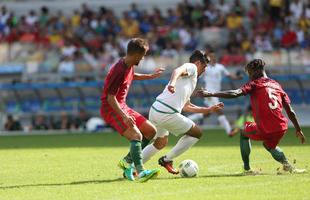 Portugal e Arglia empataram por 1 a 1 no Mineiro. Resultado fez os lusitanos avanarem s quartas de final em primeiro. Honduras passou em segundo. Surpreendentemente, Argentina est eliminada dos Jogos do Rio j na primeira fase do futebol masculino 