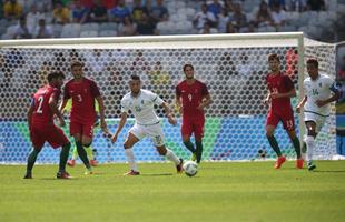 Portugal e Arglia empataram por 1 a 1 no Mineiro. Resultado fez os lusitanos avanarem s quartas de final em primeiro. Honduras passou em segundo. Surpreendentemente, Argentina est eliminada dos Jogos do Rio j na primeira fase do futebol masculino 