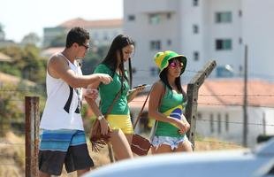 Mineir�o ficou colorido nesta quarta-feira com camisas de clubes e sele��es em duelo da Olimp�ada