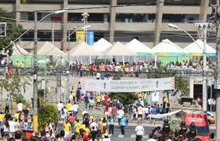 Mineir�o ficou colorido nesta quarta-feira com camisas de clubes e sele��es em duelo da Olimp�ada