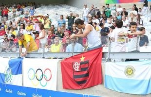 Mineir�o ficou colorido nesta quarta-feira com camisas de clubes e sele��es em duelo da Olimp�ada