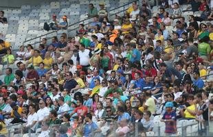 Mineir�o ficou colorido nesta quarta-feira com camisas de clubes e sele��es em duelo da Olimp�ada