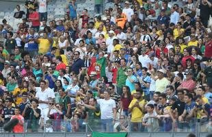 Mineir�o ficou colorido nesta quarta-feira com camisas de clubes e sele��es em duelo da Olimp�ada