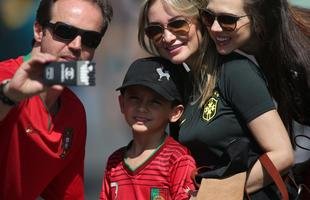 Mineir�o ficou colorido nesta quarta-feira com camisas de clubes e sele��es em duelo da Olimp�ada