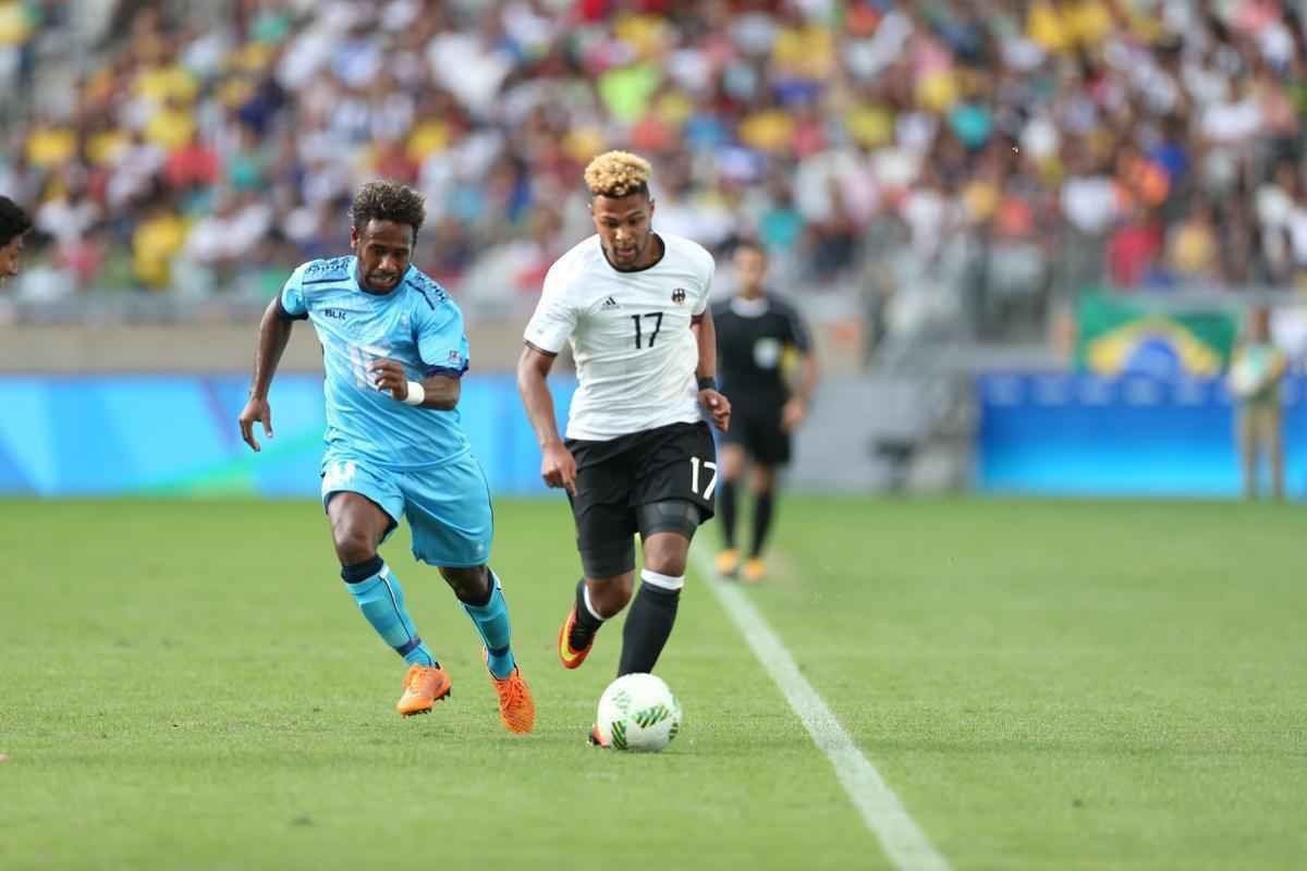 Alemanha abriu 6 a 0 sobre Fiji logo no primeiro tempo do duelo realizado no Mineiro