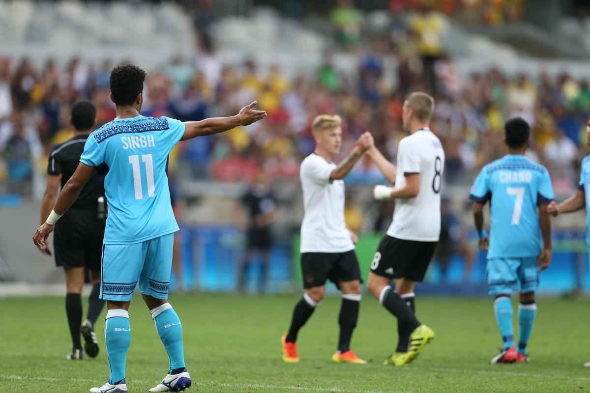 Alemanha abriu 6 a 0 sobre Fiji logo no primeiro tempo do duelo realizado no Mineiro