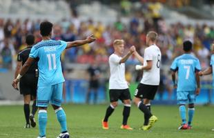 Alemanha abriu 6 a 0 sobre Fiji logo no primeiro tempo do duelo realizado no Mineiro