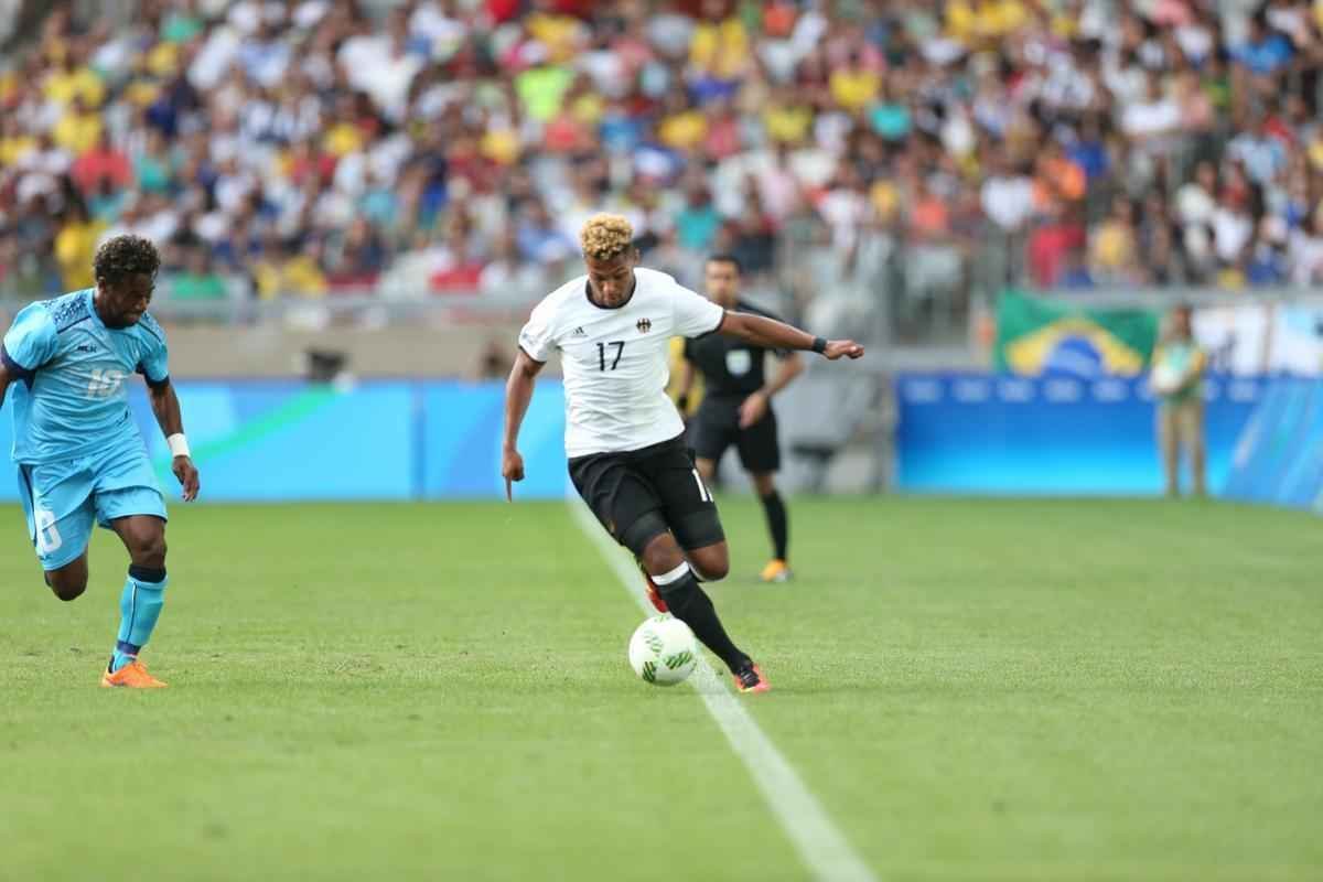 Alemanha abriu 6 a 0 sobre Fiji logo no primeiro tempo do duelo realizado no Mineiro