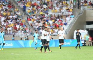 Alemanha abriu 6 a 0 sobre Fiji logo no primeiro tempo do duelo realizado no Mineiro