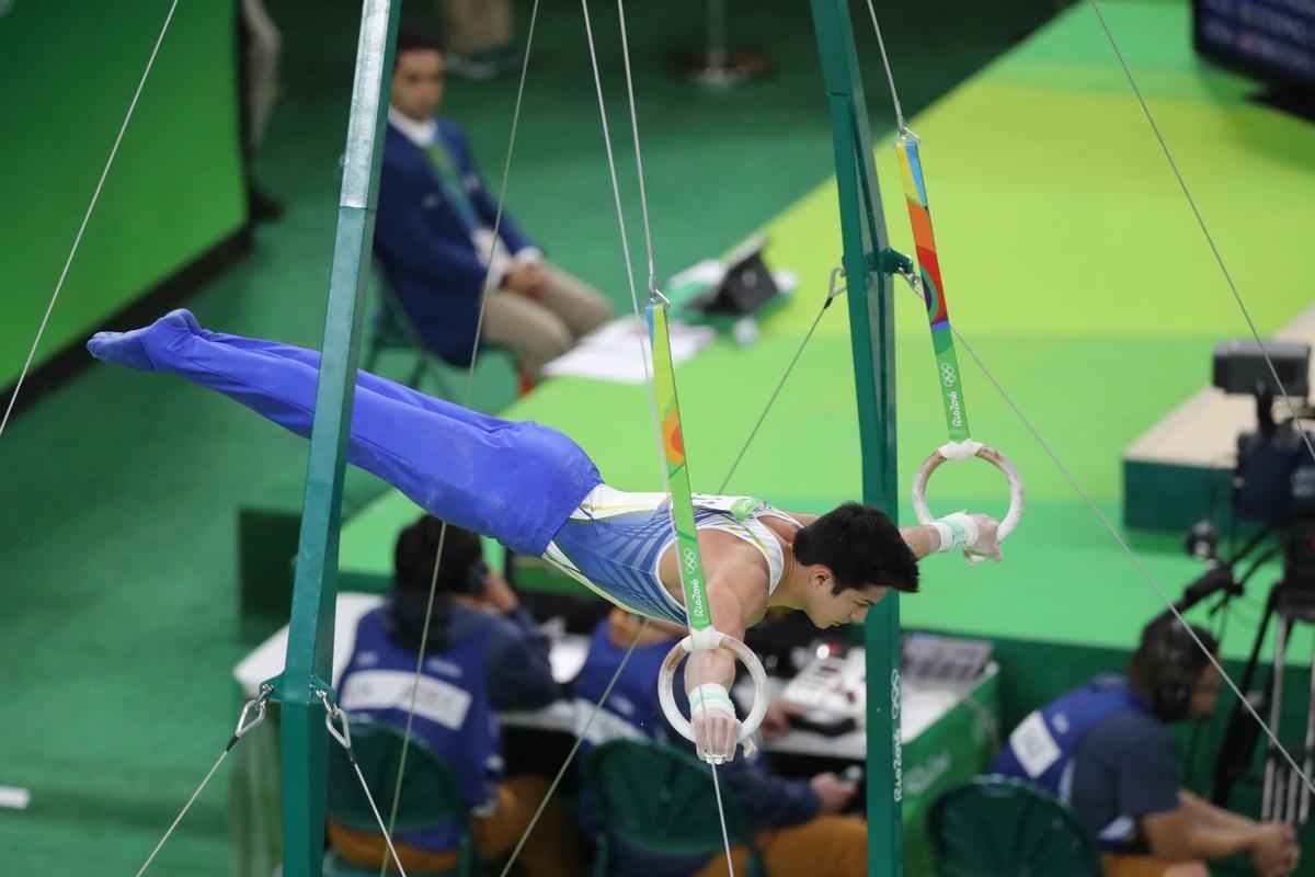 Srgio Sasaki e Arthur Nory disputaram final individual de ginstica artstica da Olimpada no Rio