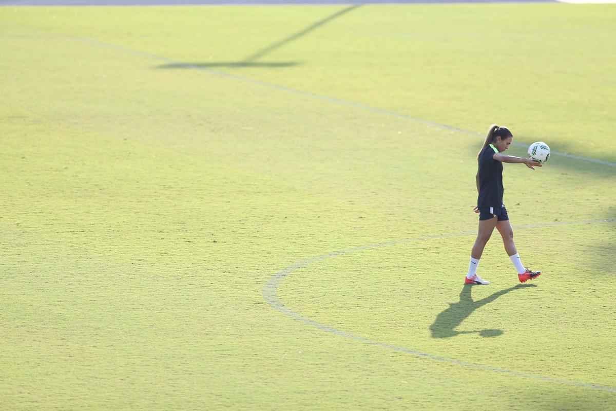 Nesta quinta-feira, seleo treinou no Sesc Venda Nova, em Belo Horizonte