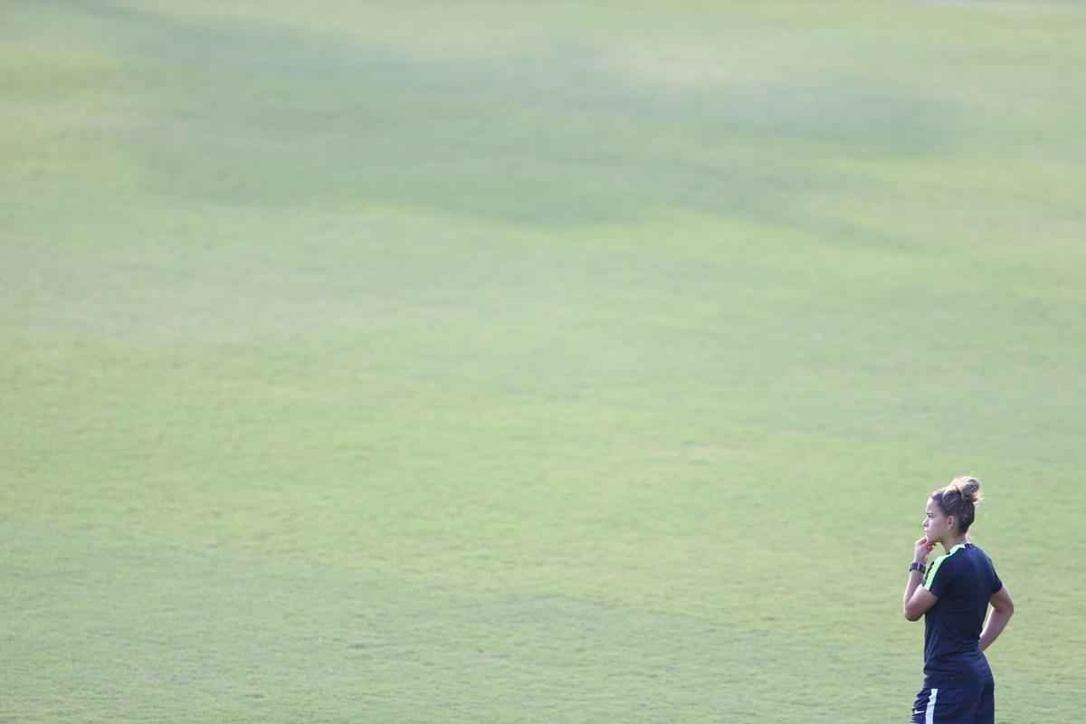 Nesta quinta-feira, seleo treinou no Sesc Venda Nova, em Belo Horizonte