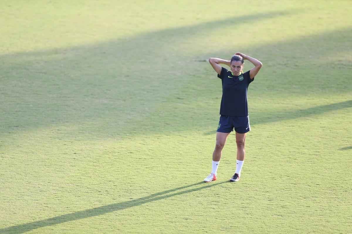 Nesta quinta-feira, seleo treinou no Sesc Venda Nova, em Belo Horizonte