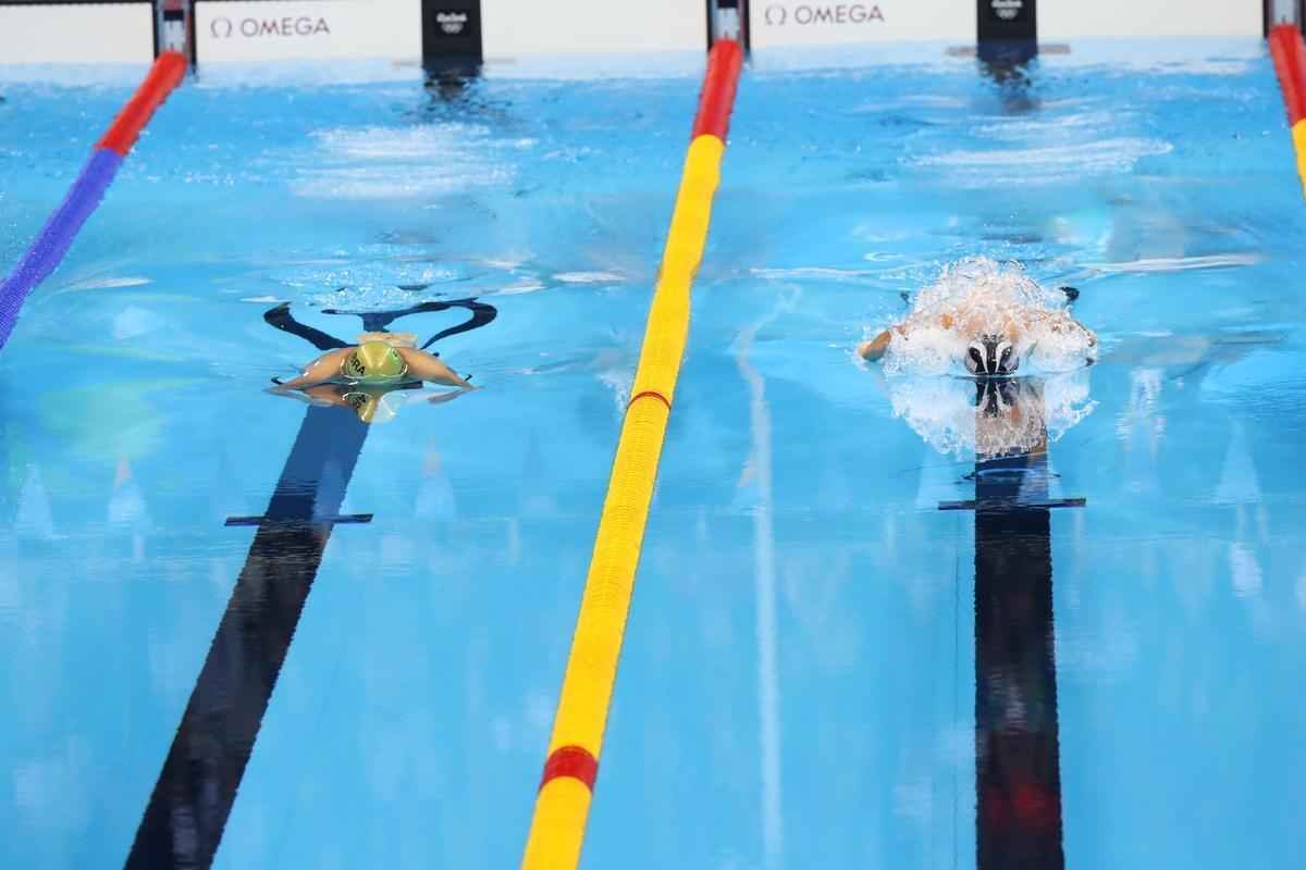 Imagens de mais uma vitria de Michael Phelps no Rio de Janeiro