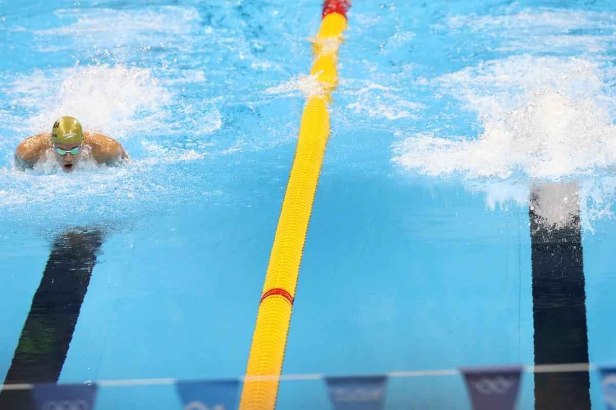 Imagens de mais uma vitria de Michael Phelps no Rio de Janeiro