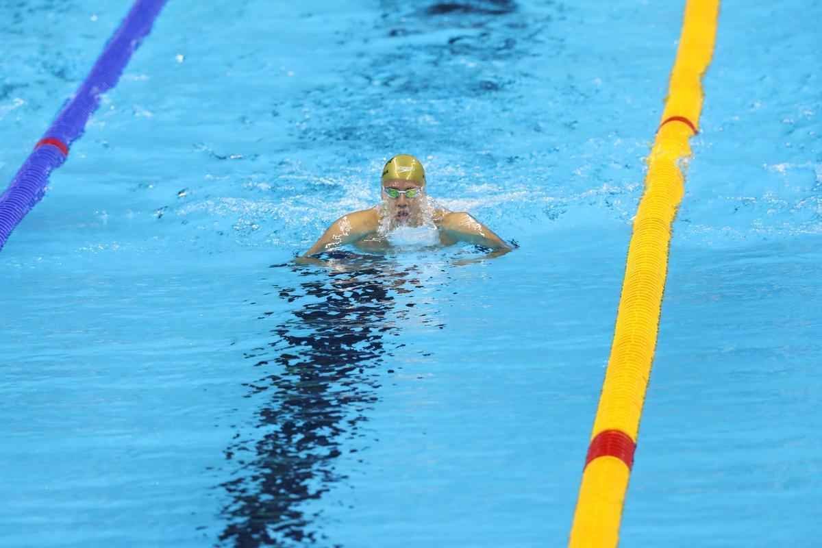 Imagens de mais uma vitria de Michael Phelps no Rio de Janeiro