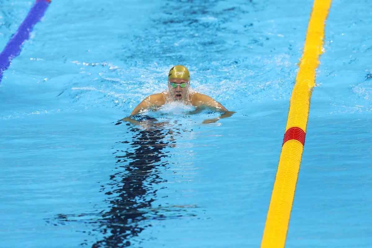 Imagens de mais uma vitria de Michael Phelps no Rio de Janeiro