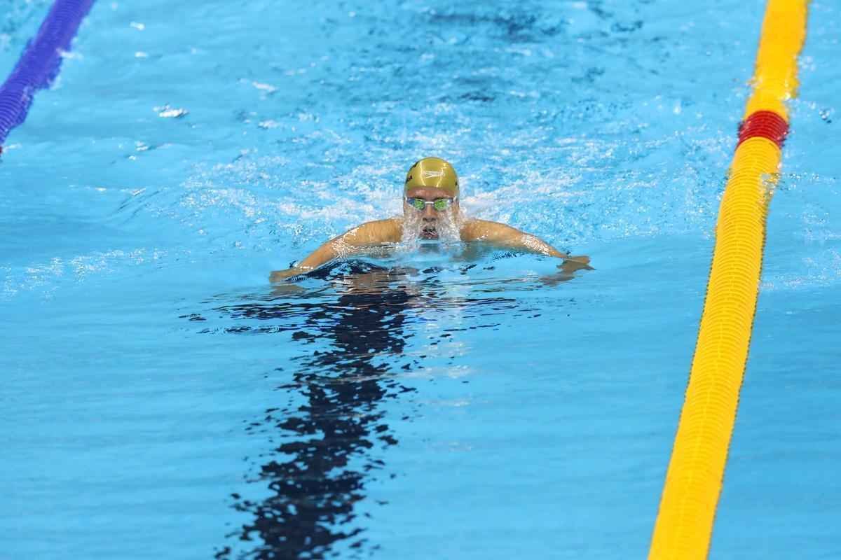 Imagens de mais uma vitria de Michael Phelps no Rio de Janeiro