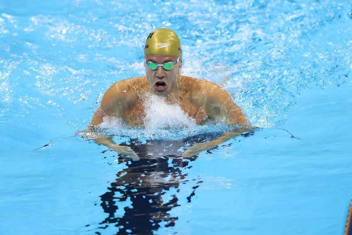 Imagens de mais uma vitria de Michael Phelps no Rio de Janeiro