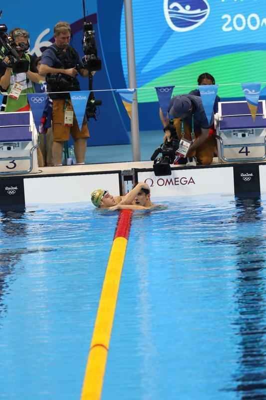 Imagens de mais uma vitria de Michael Phelps no Rio de Janeiro