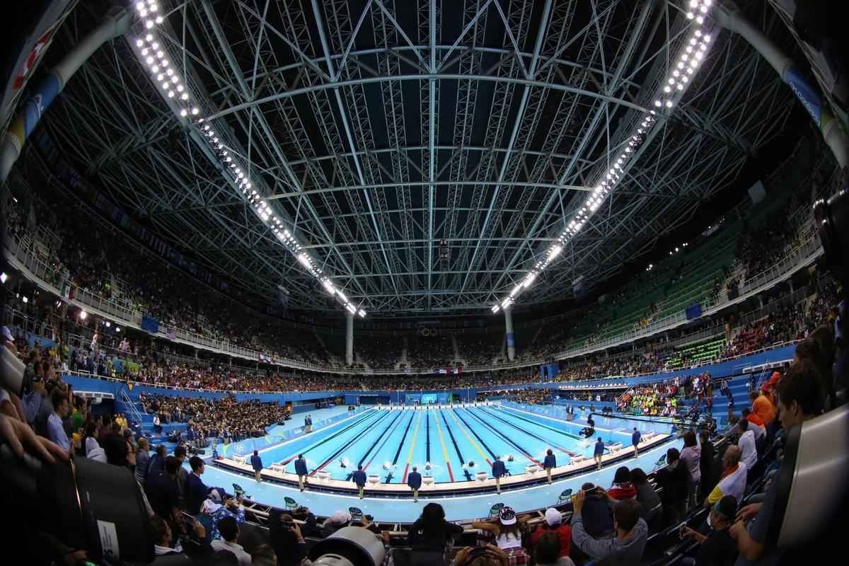 Imagens de mais uma vitria de Michael Phelps no Rio de Janeiro