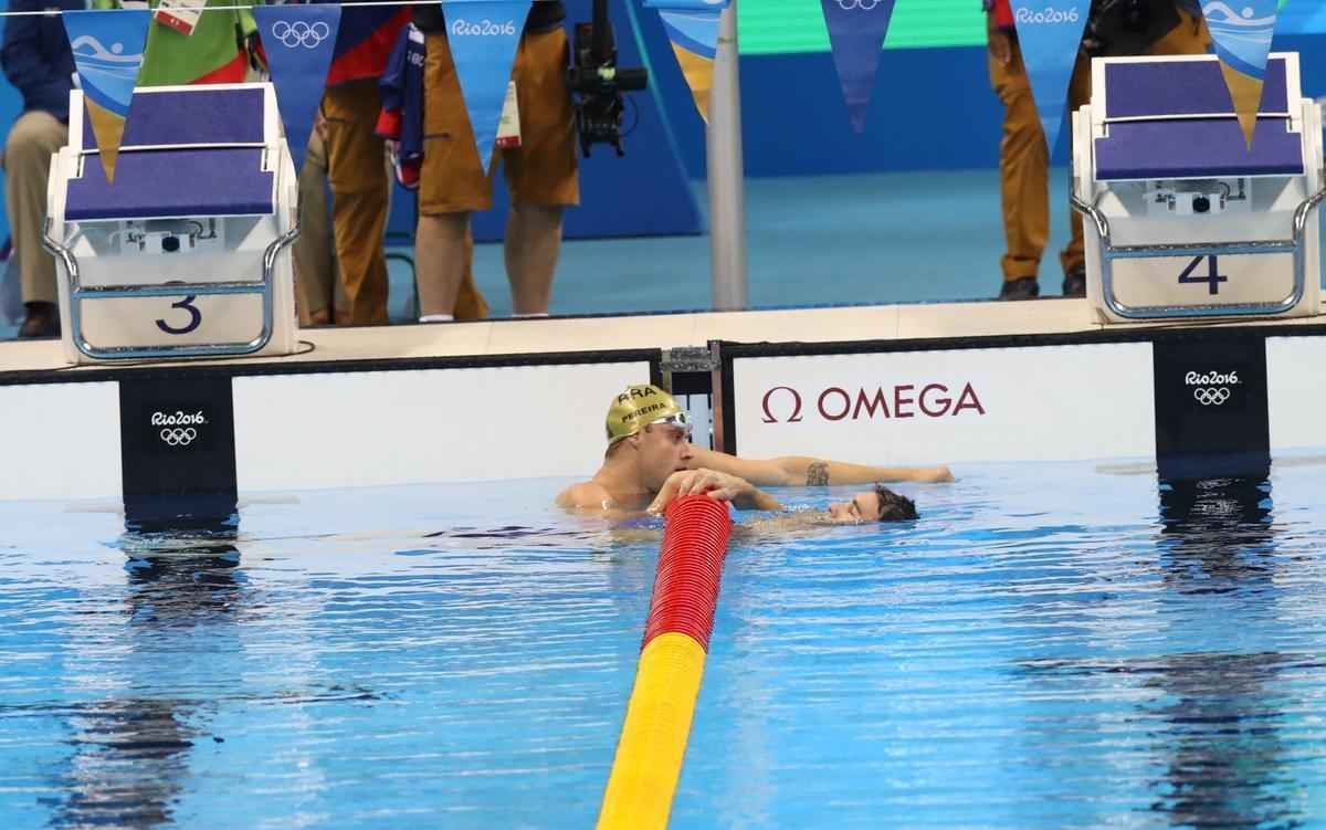 Imagens de mais uma vitria de Michael Phelps no Rio de Janeiro