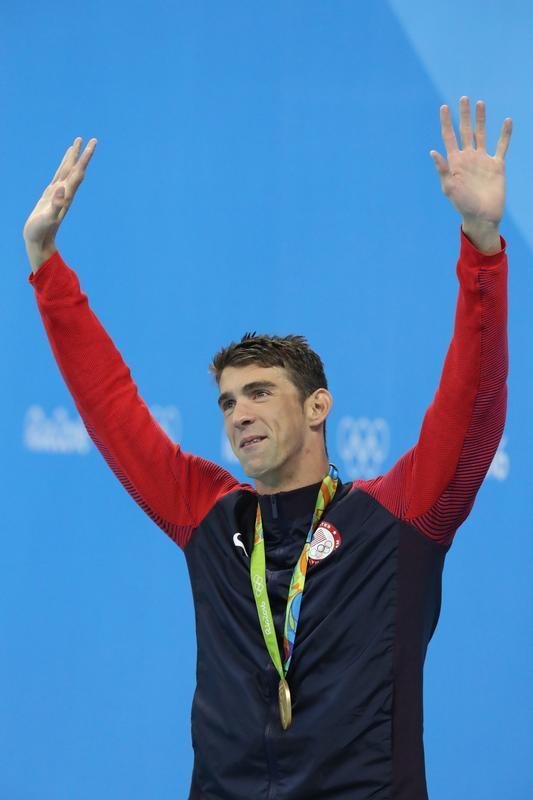 Imagens de mais uma vitria de Michael Phelps no Rio de Janeiro