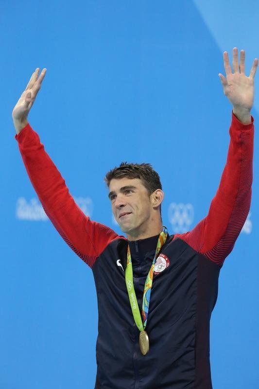 Imagens de mais uma vitria de Michael Phelps no Rio de Janeiro