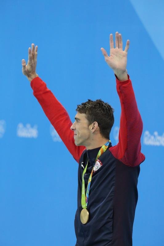 Imagens de mais uma vitria de Michael Phelps no Rio de Janeiro