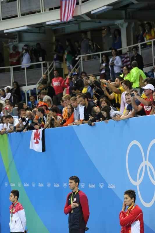 Imagens de mais uma vitria de Michael Phelps no Rio de Janeiro