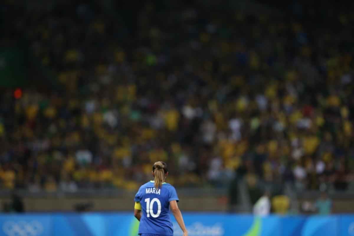 Imagens do primeiro tempo do jogo entre Brasil e Austrlia, no Mineiro, em Belo Horizonte, pelas quartas de final do torneio de futebol feminino dos Jogos Olmpicos Rio 2016