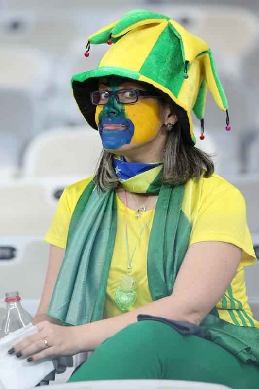 Torcedores no Mineiro durante jogo entre Brasil e Austrlia pelos Jogos Olmpicos do Rio