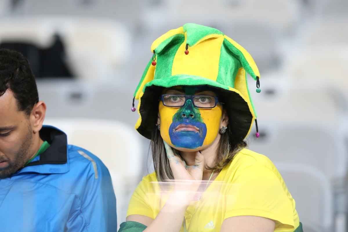 Torcedores no Mineiro durante jogo entre Brasil e Austrlia pelos Jogos Olmpicos do Rio